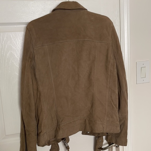 Beige Allsaints Leather Jacket - Picture 3 of 4